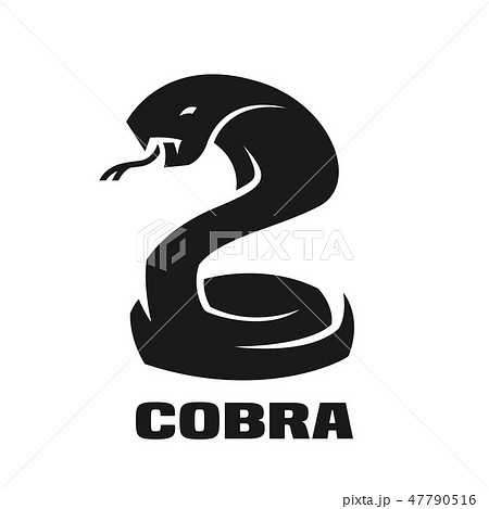 Cobra Monochrome Logo のイラスト素材