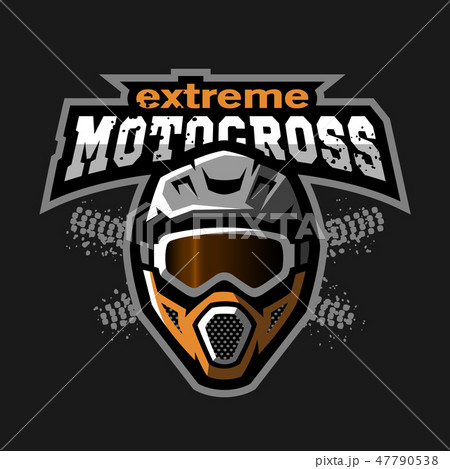 Extreme motocross logo. Extreme motocross logo. 47790538