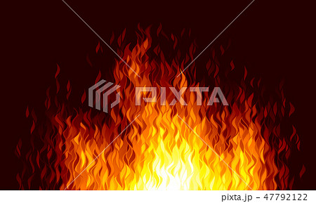 Realistic vector fire flames on black background Realistic vector fire flames on black background 47792122
