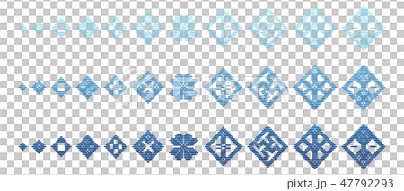 津軽こぎん刺しモドコ小型11種・細目中目太目 津軽こぎん刺しモドコ小型11種・細目中目太目 47792293