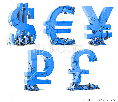Currency symbol on white background. Currency symbol on white background. 47792375