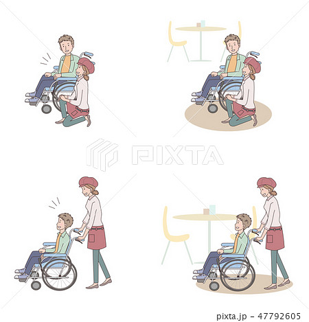 日本ユニバーサルマナー協会監修素材 肢体障害者 日本ユニバーサルマナー協会監修素材 肢体障害者 47792605