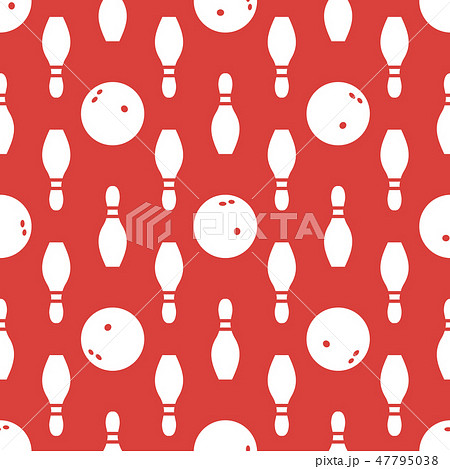 Seamless pattern with bowling pins and bowls Seamless pattern with bowling pins and bowls 47795038