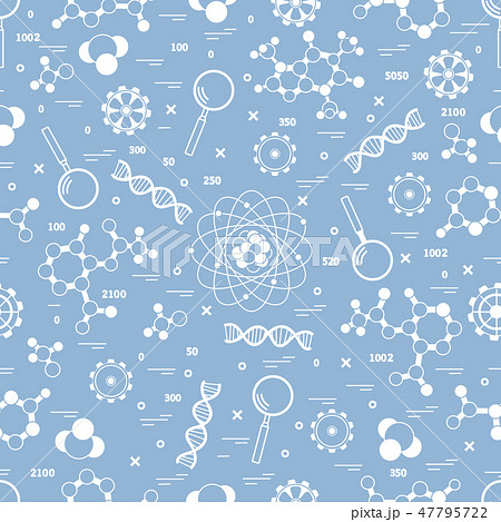 Seamless pattern with variety scientific, 47795722