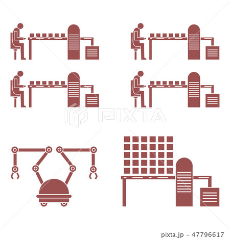 Smart automatic robotic production line 47796617