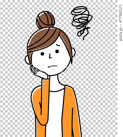 年輕女人困擾 47798321