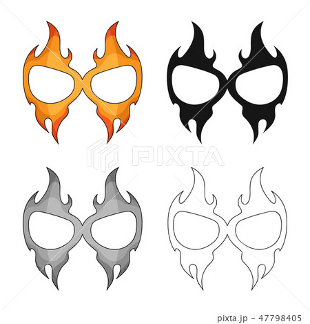 Vector illustration of hero and mask sign. Set of hero and superhero stock vector illustration. Vector illustration of hero and mask sign. Set of hero and superhero stock vector illustration. 47798405