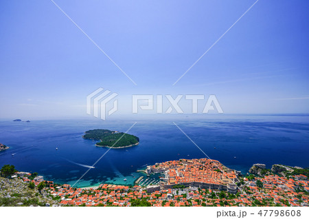 クロアチアのドブロブニクの町並み 47798608