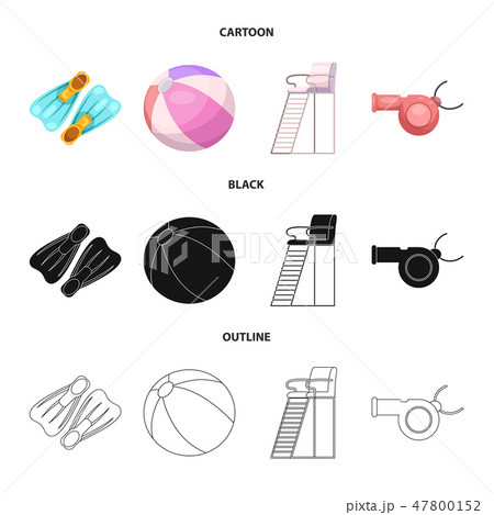 Vector illustration of pool and swimming symbol. Collection of pool and activity vector icon for Vector illustration of pool and swimming symbol. Collection of pool and activity vector icon for 47800152