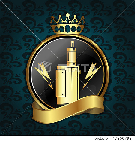 Vape shop golden sign Vape shop golden sign 47800798