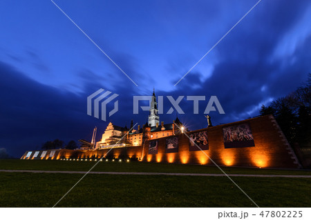 Jasna Gora sanctuary in Czestochowa in evening. Jasna Gora sanctuary in Czestochowa in evening. 47802225