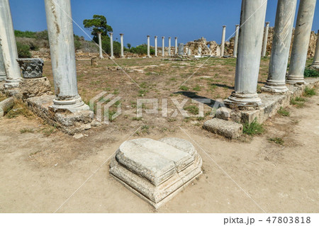 Famagusta, Cyprus. Ruins at Salamis City Famagusta, Cyprus. Ruins at Salamis City 47803818