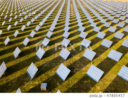 Solar panels of power farm Solar panels of power farm 47805457
