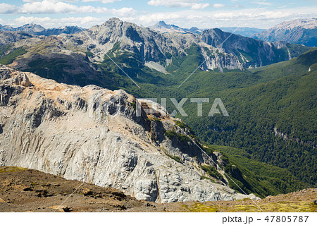 Mountain Tronador and glaciers of Alerce and Castano Overa 47805787