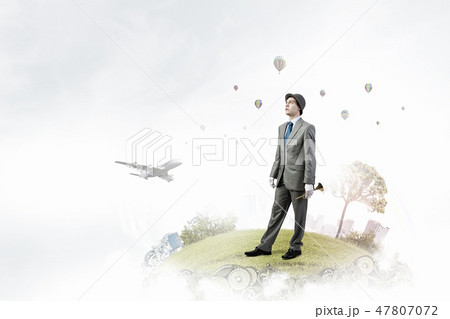 Comedian man with fife 47807072