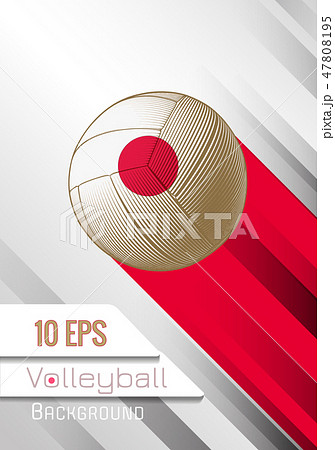Volleyball illustration template layout BG 47808195