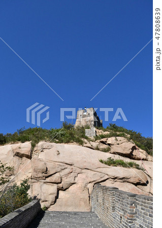 The dead end of Great Wall of China. Pic was ta The dead end of Great Wall of China. Pic was ta 47808639