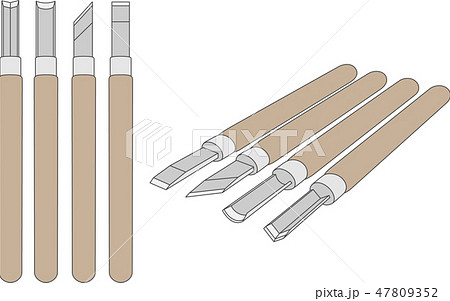 彫刻刀のイラスト素材