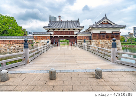 広島城 表御門の風景 広島城 表御門の風景 47810289