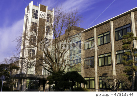 岡山大学　津島キャンパス　中央図書館　シンボル　時計塔 47813544