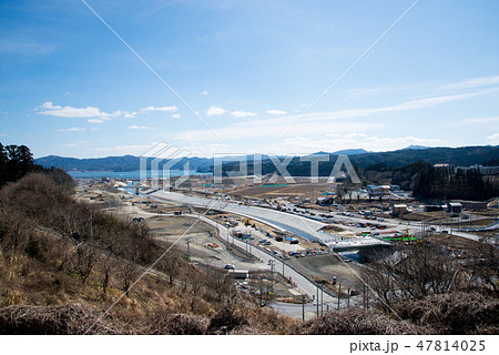 2018年3月 津波で被災した南三陸町志津川の様子2 2018年3月 津波で被災した南三陸町志津川の様子2 47814025