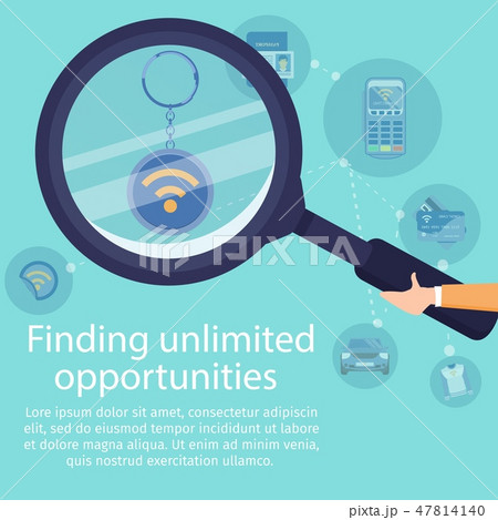 NFC Technology Use Flat Vector Banner Template NFC Technology Use Flat Vector Banner Template 47814140