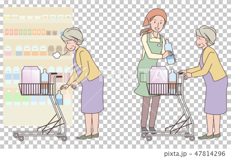 日本ユニバーサルマナー協会監修素材　高齢者 47814296