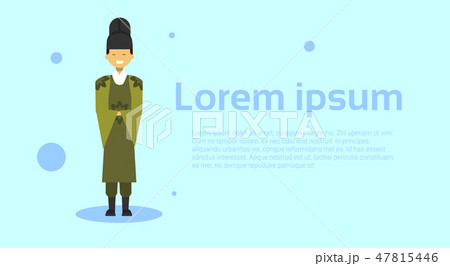 Mongol Man Wearing Traditional Costume Over Template Background With Copy Space Mongol Man Wearing Traditional Costume Over Template Background With Copy Space 47815446