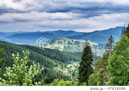 HDR views during uphill Makovytsya Ukraine 47816086