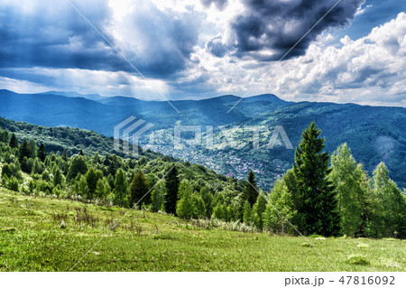 HDR views during uphill Makovytsya Ukraine HDR views during uphill Makovytsya Ukraine 47816092