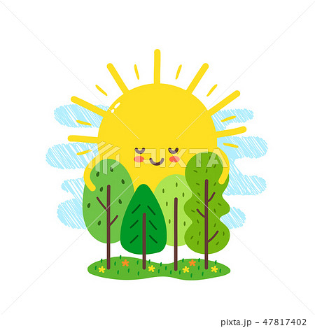 Cute happy smiling sun hugs Cute happy smiling sun hugs 47817402