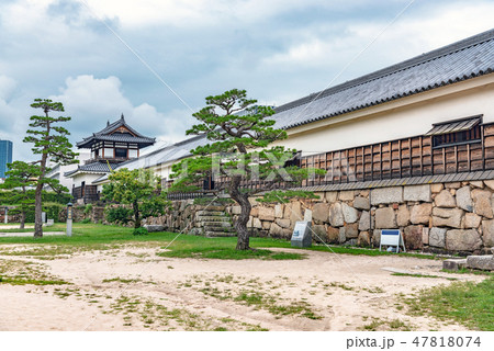 広島城 多聞櫓と太鼓櫓の写真素材