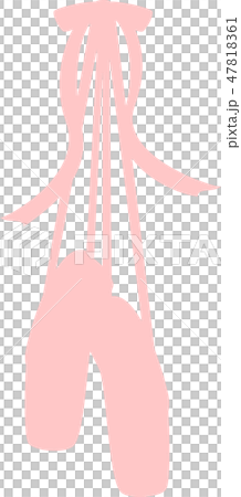 Toe shoes ballet pink silhouette heart 47818361