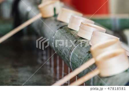 手水・手洗いのひしゃく 手水・手洗いのひしゃく 47818581