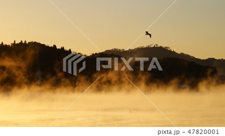 気仙沼湾の気嵐 気仙沼湾の気嵐 47820001