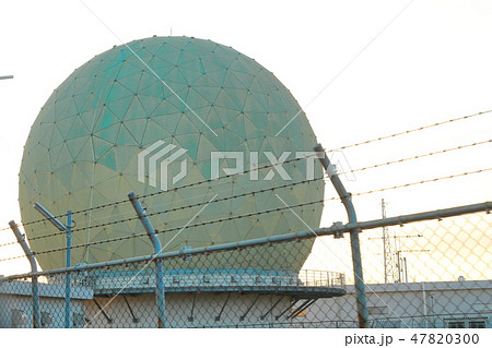 防衛省情報本部太刀洗通信所８　レーダードーム近景（福岡県朝倉郡筑前町） 47820300
