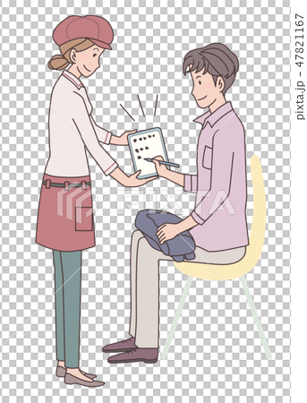 日本ユニバーサルマナー協会監修素材 聴覚障害者 日本ユニバーサルマナー協会監修素材 聴覚障害者 47821167