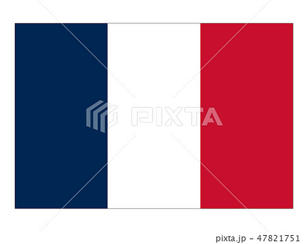 フランス共和国　国旗（縁あり）　Tricolore 47821751