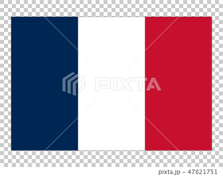 フランス共和国　国旗（縁あり）　Tricolore 47821751