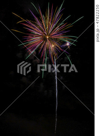 Closeup of isolated fireworks for compositing 47822250