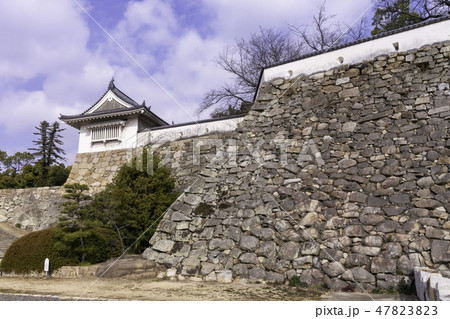 岡山　岡山城　本丸　不明門と石垣 47823823