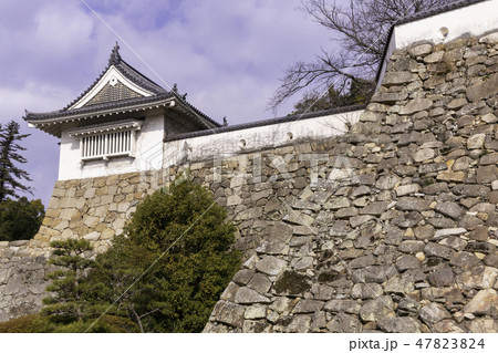 岡山　岡山城　本丸　不明門と石垣 47823824