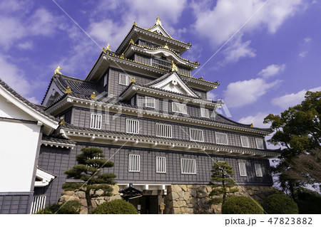 岡山　岡山城　本丸　天守閣 47823882