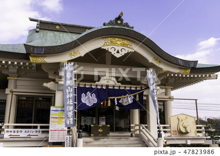 岡山 岡山神社 拝殿 岡山 岡山神社 拝殿 47823986