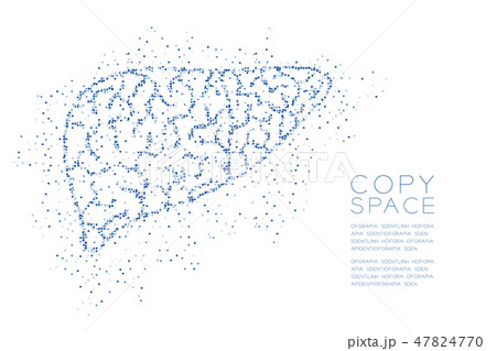 Liver shape Abstract Geometric Square box pixel 47824770