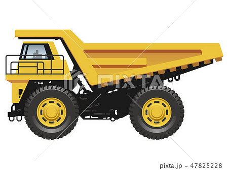 大型ダンプトラックのイラストのイラスト素材 47825228 Pixta
