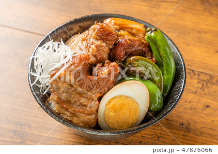 柔らか煮豚 豚の角煮　Soft boiled pork cuisine 47826066