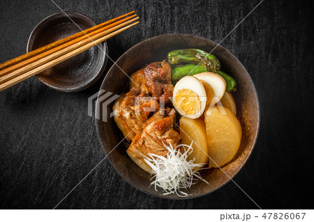 柔らか煮豚 豚の角煮 Soft boiled pork cuisine 柔らか煮豚 豚の角煮 Soft boiled pork cuisine 47826067