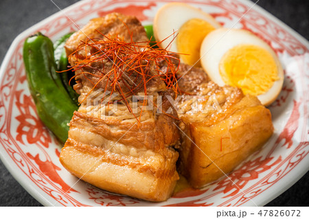 柔らか煮豚 豚の角煮 Soft boiled pork cuisine 柔らか煮豚 豚の角煮 Soft boiled pork cuisine 47826072