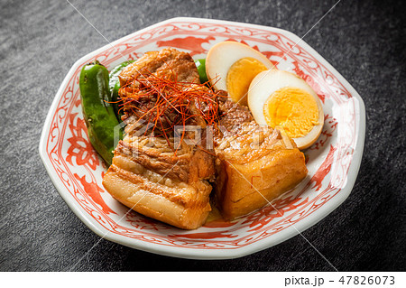 柔らか煮豚 豚の角煮 Soft boiled pork cuisine 柔らか煮豚 豚の角煮 Soft boiled pork cuisine 47826073